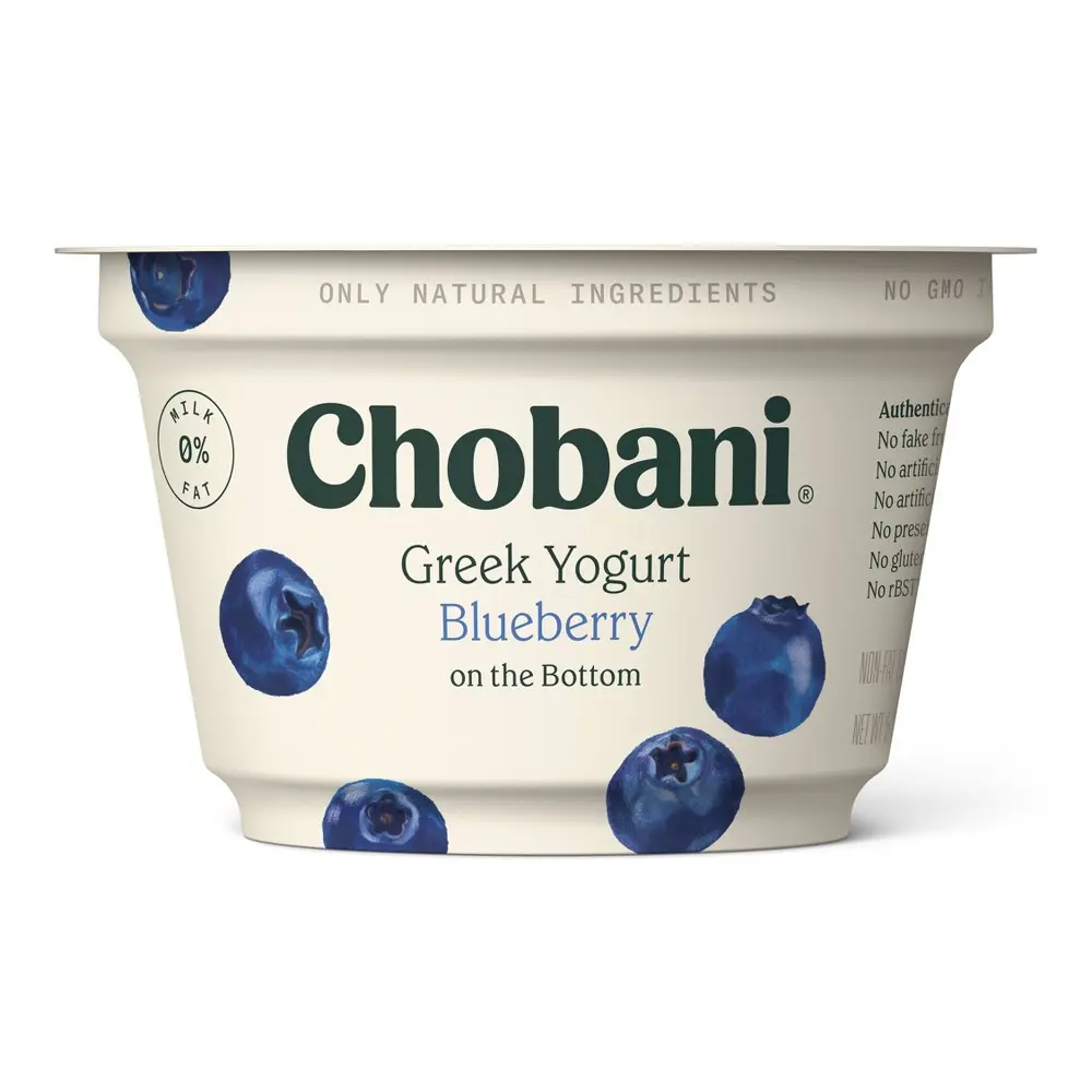 CHOBANI BLUE BERRY NON FAT 150 G