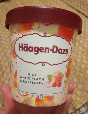 HAAGEN DAZS WHITE PEACH  RASPBERRY  460