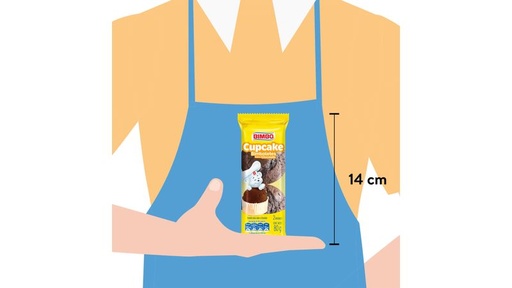 [036005] BIMBO CUP CAKE DE CHOCOLATE 80G
