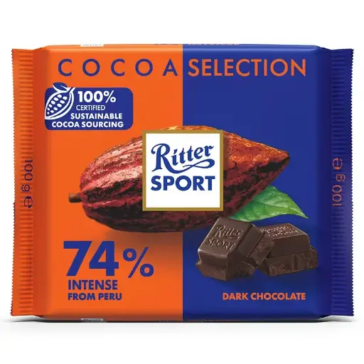 [007122] RITTER SPORT COCOA SELECT INTENSE 74 10