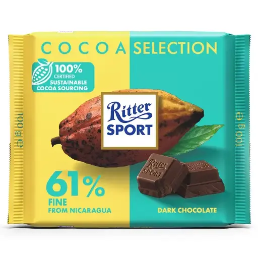 [007121] RITTER SPORT COCOA SELECT FINE 61 100G