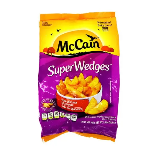 MCCAIN SUPER PAPAS WEDGE 750G